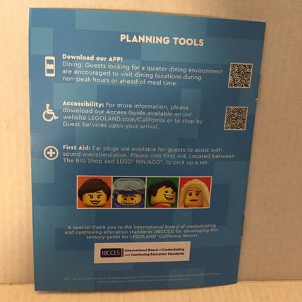 Lego Land California Resort Sensory Guide