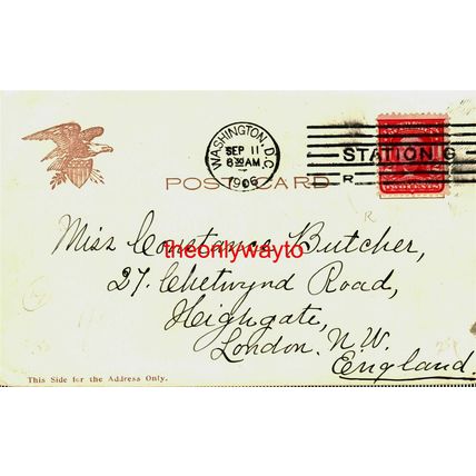 Smithsonian Institute, Washington DC, USA, Postcard, 1906
