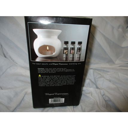 NEW Elegant Expressions Oil Warmer Gift Set BS49105WS