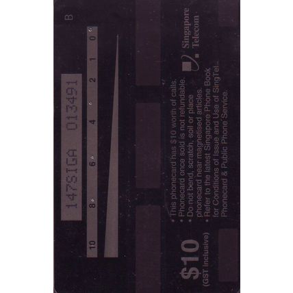 Heritage Building S'pore $10 Telephone Card (Used)