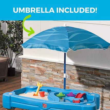 Step2 Cascading Cove Sand and Water Table, Kids Activity Sensory Playset, Comes