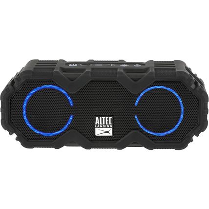 Altec Lansing Mioni Lifejacket Jolt Rugged Bluetoh Speaker-479 Black w/Lights