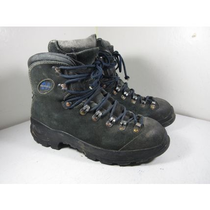 Merrell Vibram Vintage Leather Hiking Boots Heavy Duty Shoes Lace-Up 8 US Men's