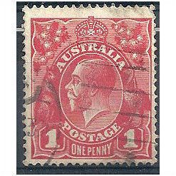 Australia 1914 SG21 1d Carmine-Red Good/Fine.Used.
