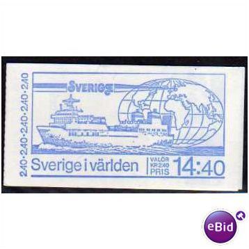 9.9.81 SB354 5KR 'SWEDEN IN THE WORLD' STAMP BOOKLET (EBID974)