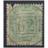 India 1856 SG47 4a Green Good Used Filler. .