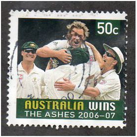 AUS 2007 50c 'AUSTRALIA WINS THE ASHES' FINE USED (EBID14991)