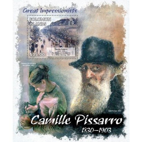 SOLOMON ISLANDS 2013 SHEET MNH CAMILLE PISSARRO ART PAINTINGS ARTE PEINTURES 2A