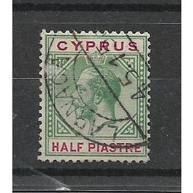 Cyprus.SG75 1/2pi Green and Carmine.Colour Unchecked.Fine Used.Feb20n