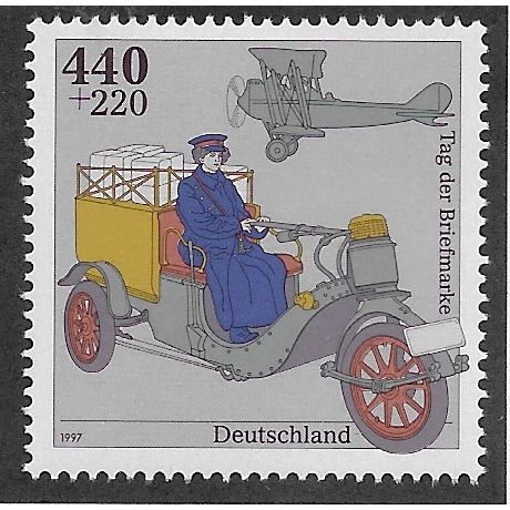 GER 1997 U/M 440pf +220 'STAMP DAY' (EX M/S) (EBID65-761)