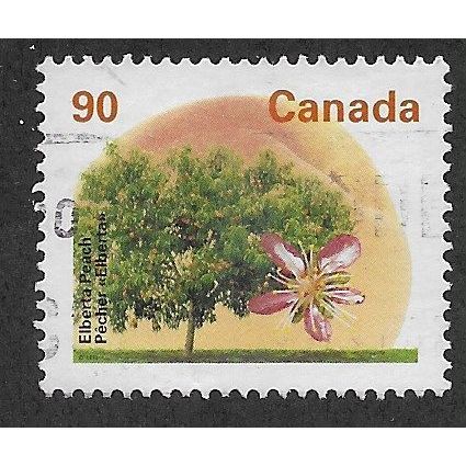 CAN 1991 90c 'ELBERTA PEACH' (P13) FINE USED (EBID71-475)