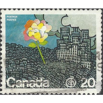 CANADA, UN Conference on Human Settlements, blue 1976, 20c, #3