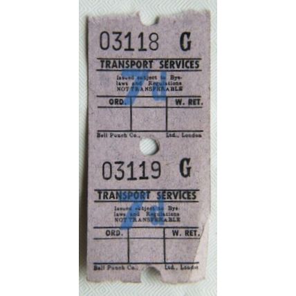 Vintage: Transport Services 7d bus ticket x 2