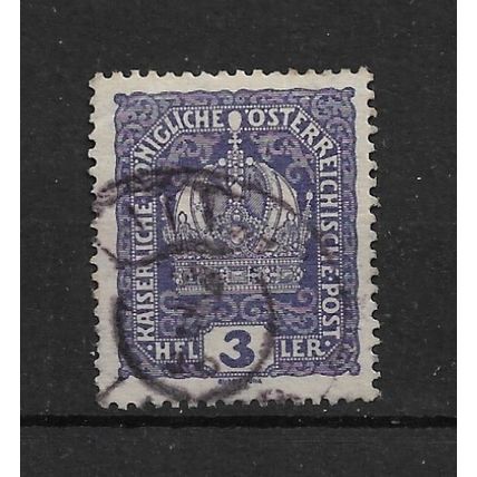 Austria.SG247 3h Imperial Austrian Crown (Violet).Fine Used.Aug22