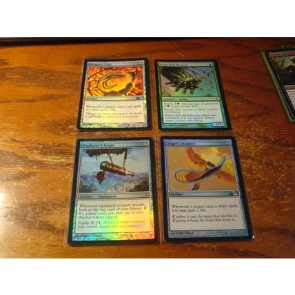 Magic The Gathering, MTG, 8-Cards, 1993-2009 , FOIL .ex/nm, 1-w/crease