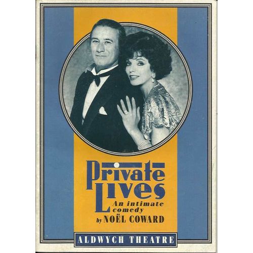 PRIVATE LIVES Joan Collins, Keith Baxter 1990 Aldwych Theatre Programme