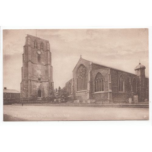 St Michael's Church Beccles Postcard Suffolk