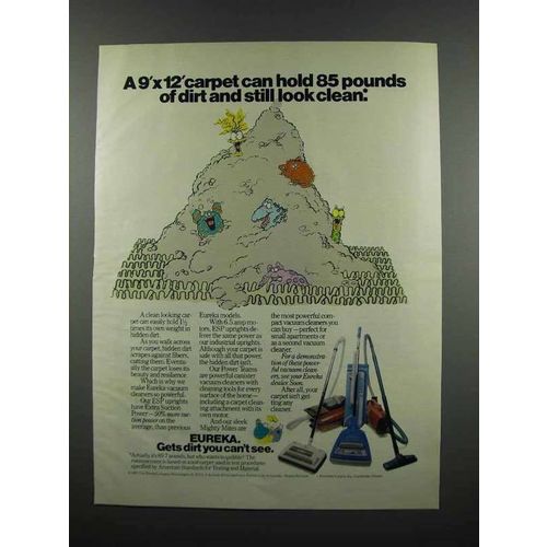 1983 Eureka Vacuum Cleaners Ad - 85 Pounds of Dirt