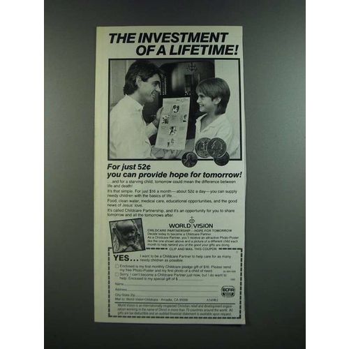 1986 World Vision Ad - The Investment of A Lifetime