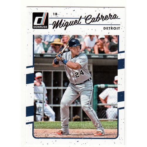 Miguel Cabrera 2017 Donruss card 93 –Tigers