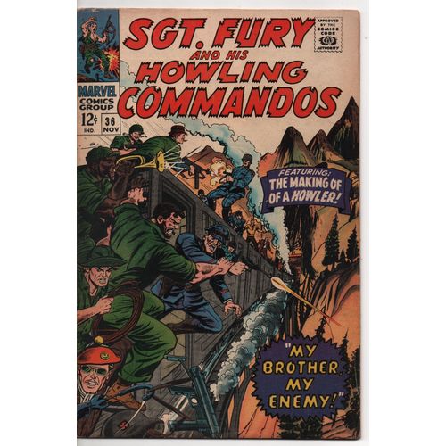 SILVER AGE MARVEL - SGT. FURY NO. 36 (VG) (1966)