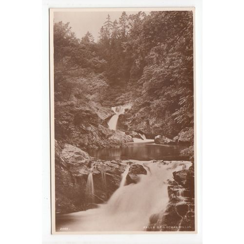 Falls of Lochay Killin Postcard Perthshire J B White 2065
