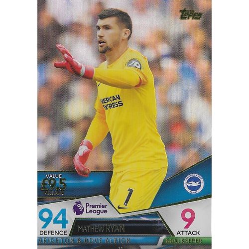 Match Attax Ultimate 2018/19 Cards: Brighton - Goalkeeper, Ryan (Mathew)