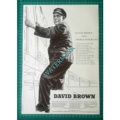 X837) The David Brown Companies Advert Railways - 1955 Clip