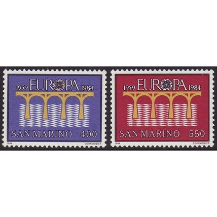 San Marino 1984 SG 1224-5 UMM - Europa/CEPT (G-217)