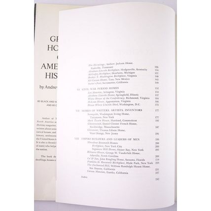 Great Houses of American History by Andrew H. Hepburn, HC/DJ, 1972