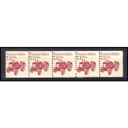 2127 7.1c Tractor Barely Clears MNH Dry Gum PNC 1/5 X0705