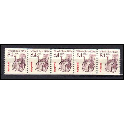 2256 8.4c Wheel Chair Fine MNH Dry Gum PNC 1/5 AA0485