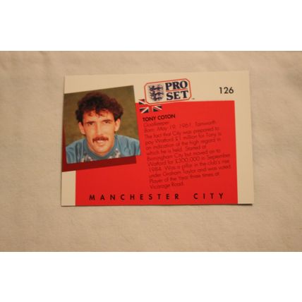 Tony Cotton 1990/91 Pro Set NO. 126