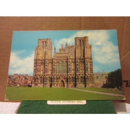 WEST FRONT, WELLS CATHEDRAL, SOMERSET .unused postcard #
