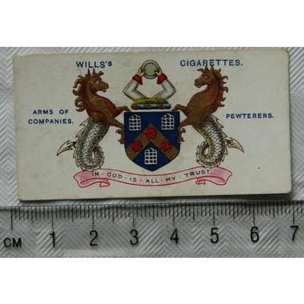1913 Wills Arms of Companies No. 20 Pewters' Company