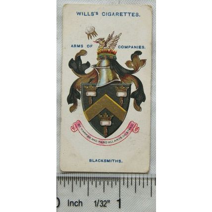 1913 Wills Arms of Companies No. 19 Blacksmiths' Company