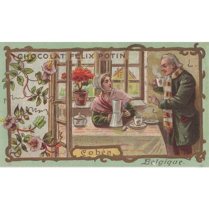Cobea Belgium Chocolates Sweets Of Celebrities Old Advertising Card