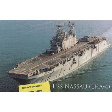 USS Nassau American Marine Boat Ship Postcard