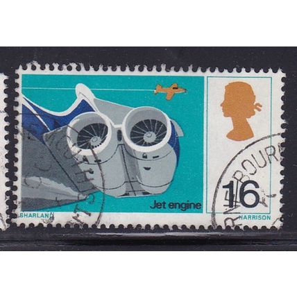 GB 1967 DISCOVERY & INVENTIONS 1/6d PLANE ENGINES USED SG754