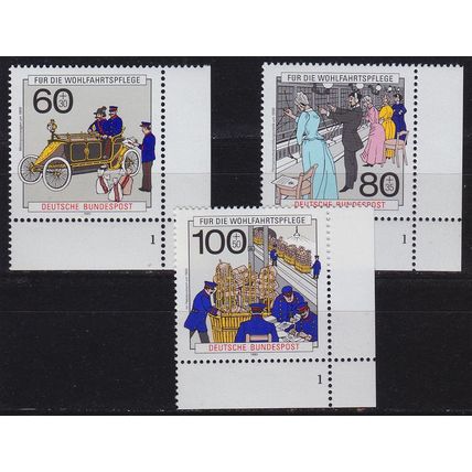 GERMANY BUND [1990] MiNr 1474-76 ( **/mnh ) [01] Post FormNr Eckrand