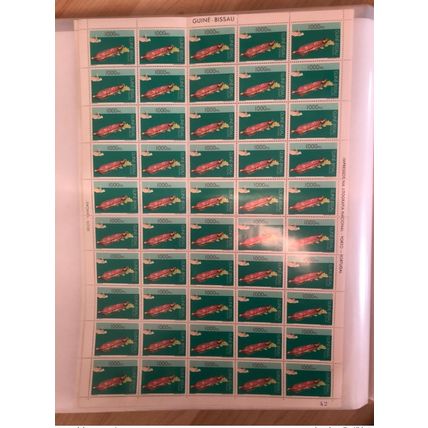 Guiné-Bissau Guinea Guinée 1992 Mi. 1173 1000P Kanus Bateau Boot Boat Canoas MNH