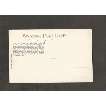 Postcard Cornwall Liskeard Daniels Gumbs house