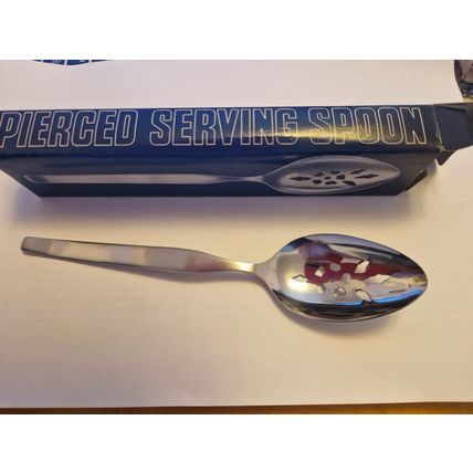 Vintage Viners Pierced Serving Spoon
