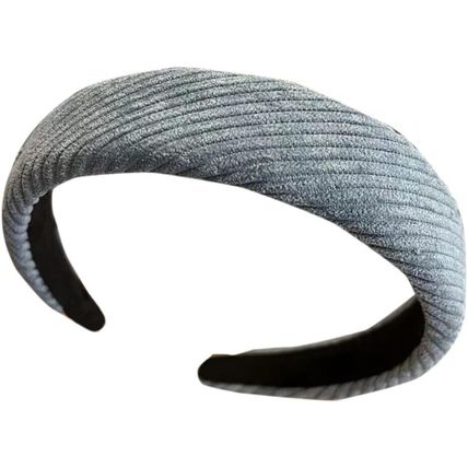 4 pieces fluffy makeup headband, thick hairband, for women, padded hair accessor