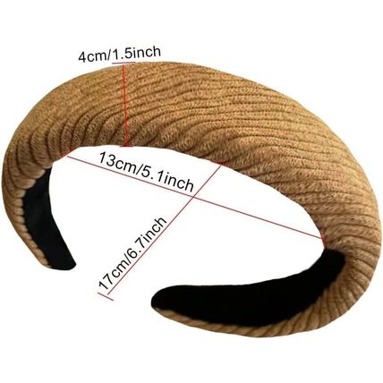 4 pieces fluffy makeup headband, thick hairband, for women, padded hair accessor