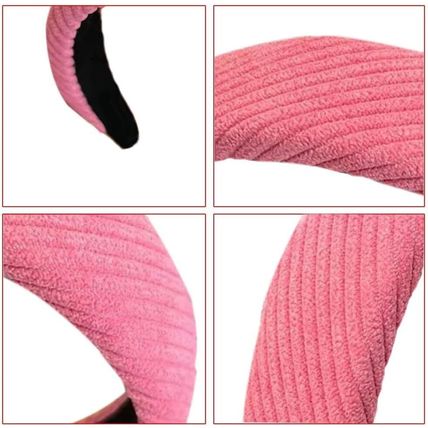 4 pieces fluffy makeup headband, thick hairband, for women, padded hair accessor