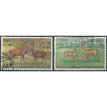 Protected Wild Animals: 4b & 5b - Thailand 1976 - F H - MiNr 829/30