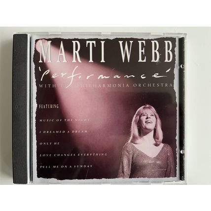 MARTI WEBB - PERFORMANCE (UK AUDIO CD, 1989)