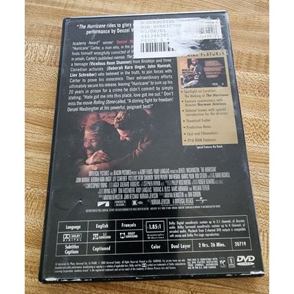 The Hurricane (DVD, 1999) Former Rental