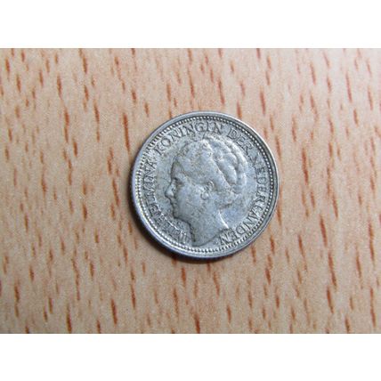 Netherlands 1938 10 Silver Cents Coin